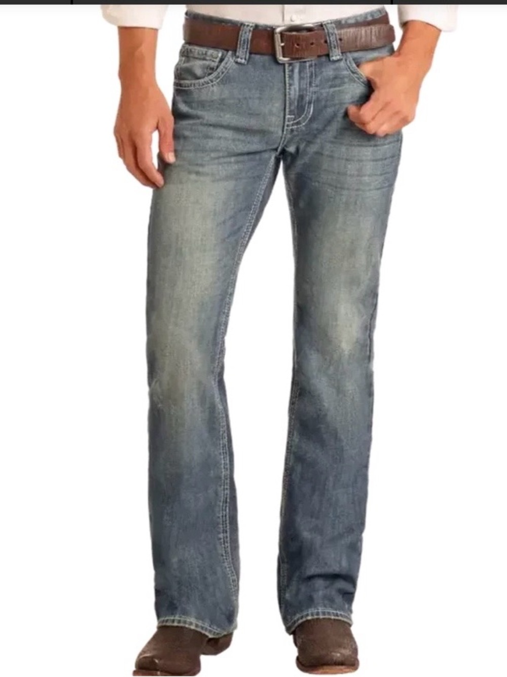 GUC Rock & Roll Denim Pistol Bootcut Jeans Men’s Size 32 Western M0P2602